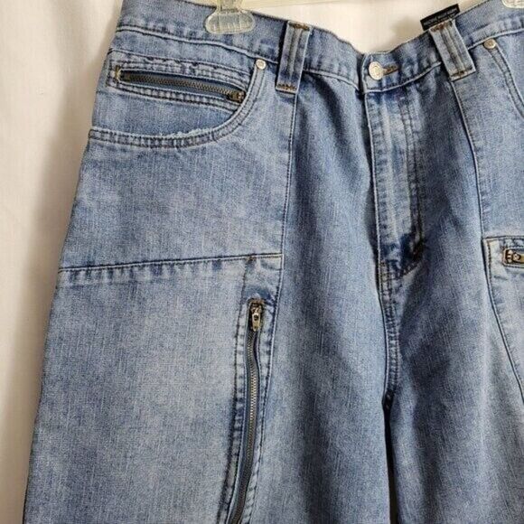 Brooklyn Xpress Shorts Skater Y2k 40 w/36 Waist Streetwear Blue grunge urban man - Picture 4 of 11